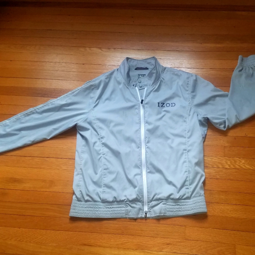 Izod jacket. Golf. Gray.
